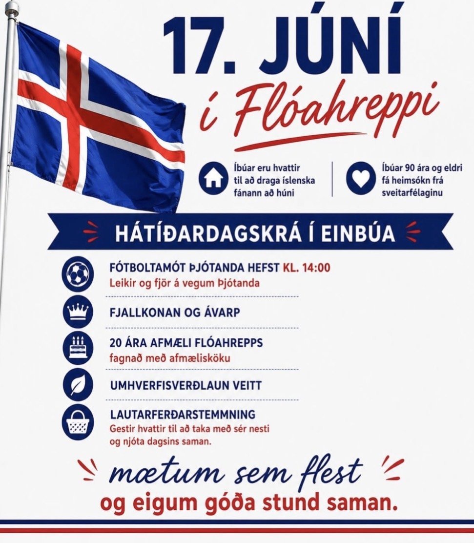 17. júní í Flóahreppi