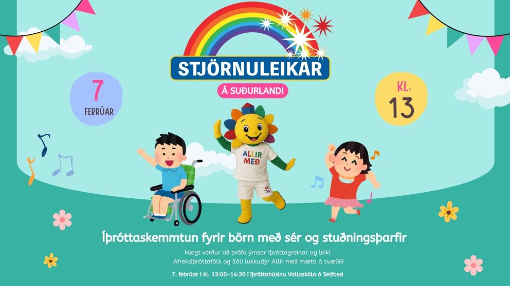 Stjörnuleikar - íþróttaskemmtun fyrir börn með sér og stuðningsþarfir