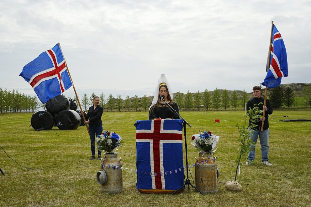 Fjallkonan 2024, Þórunn Sturludóttir Schacht.
Mynd: Sven Struman