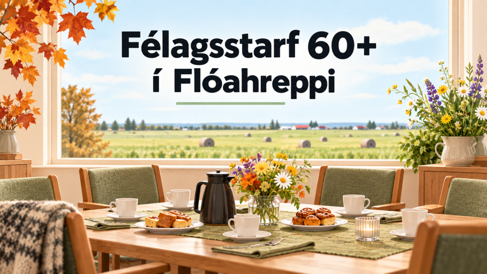 Viðburðadagatal fyrir 60+ starf veturinn 2026-2027