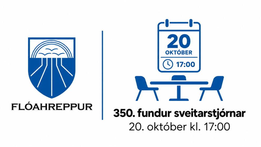 Fundardagskrá 350. fundar sveitarstjórnar Flóahrepps