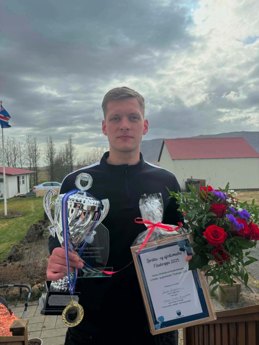 Hannes Höskuldsson, íþrótta- og afreksmaður Flóahrepps 2025