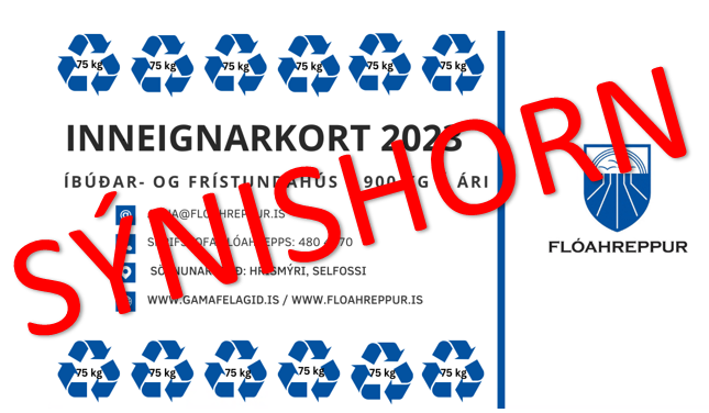 Klippikort fyrir móttökustöð ÍGF í Hrísmýri