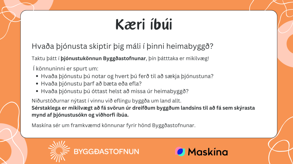 Íbúakönnun Byggðastofnunar