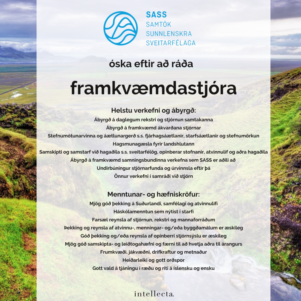 SASS óska eftir að ráða framkvæmdastjóra