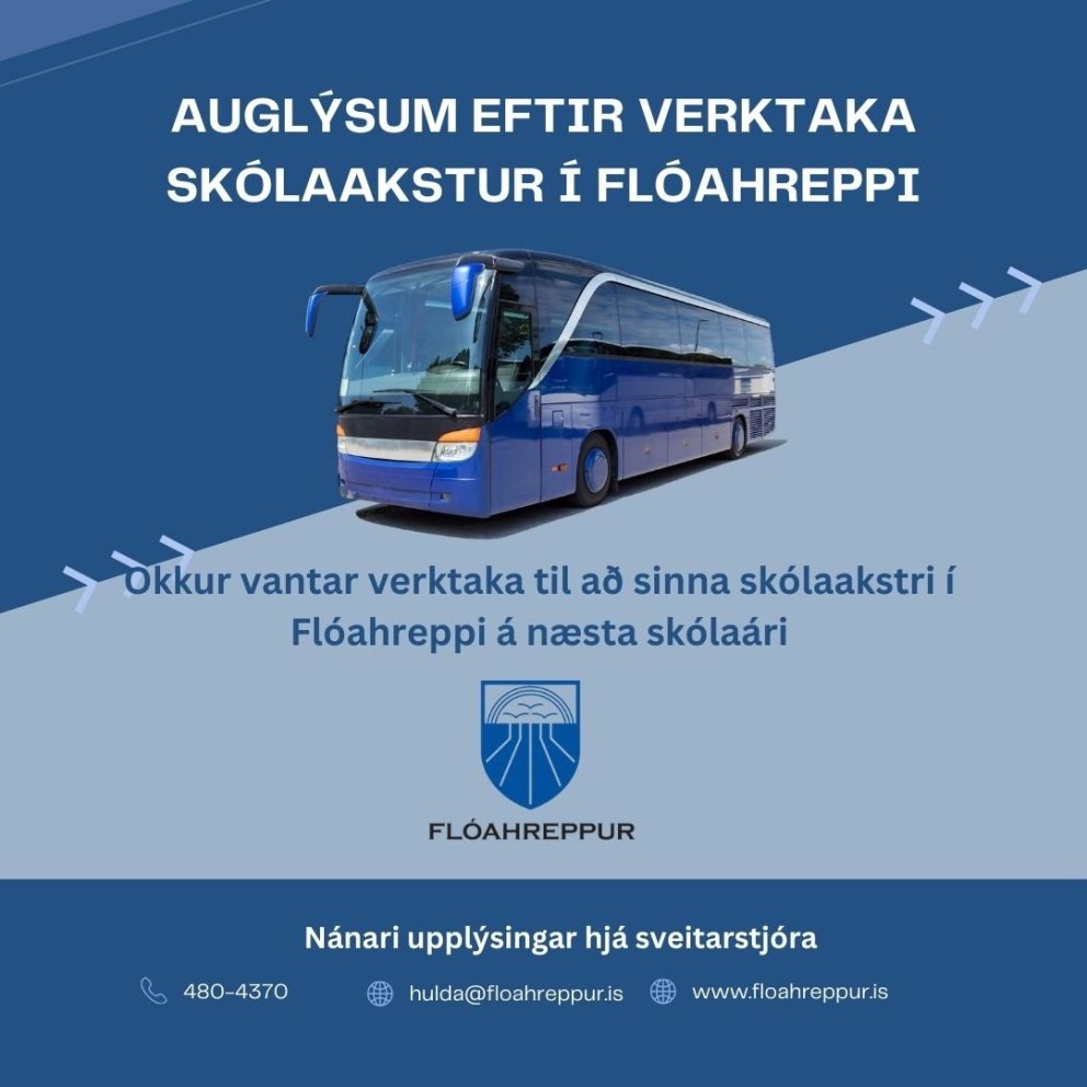 Auglýsum eftir verktaka í skólaakstur