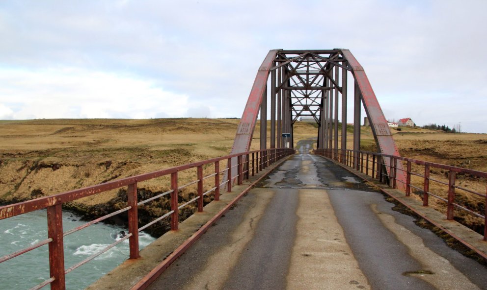 Gamla Þjórsárbrúin. Mynd: SBS