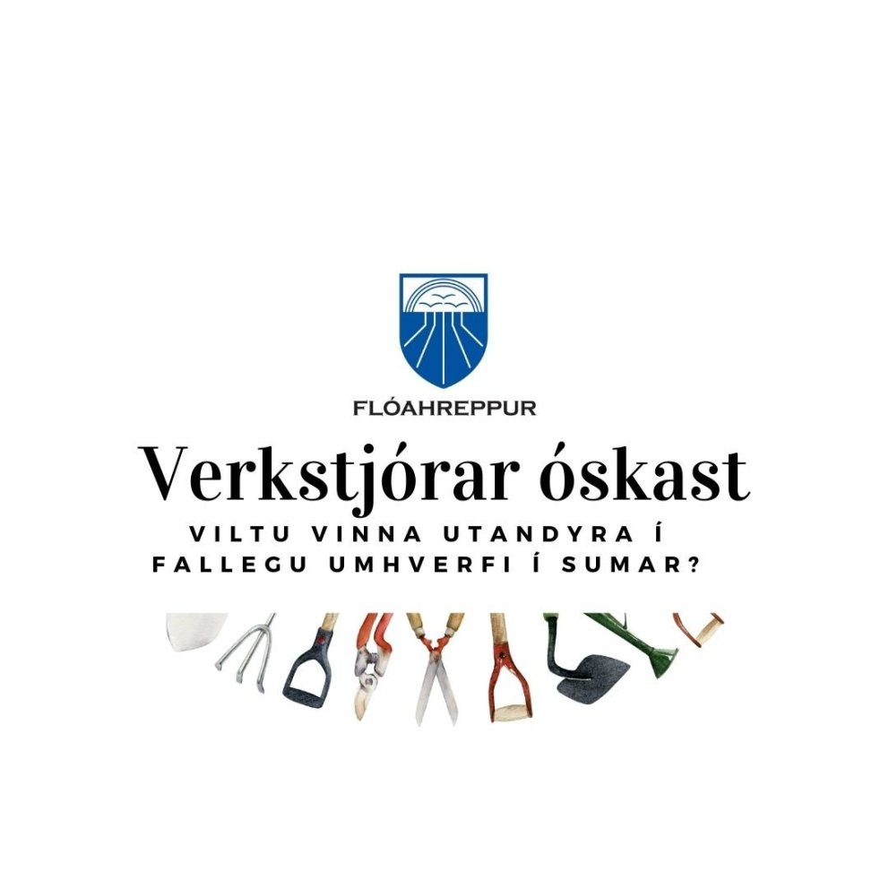 Verkstjórar í vinnuskóla Flóahrepps 2024