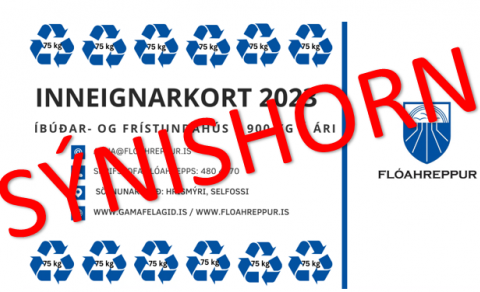 Klippikort fyrir móttökustöð ÍGF í Hrísmýri