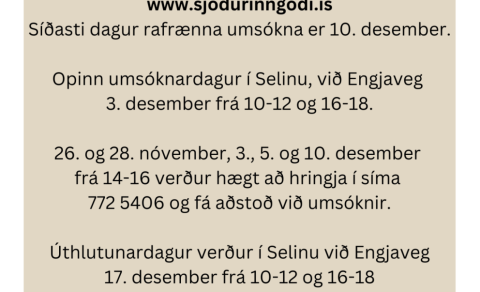 Vegna umsókna í Sjóðinn Góða fyrir jólin 2024
