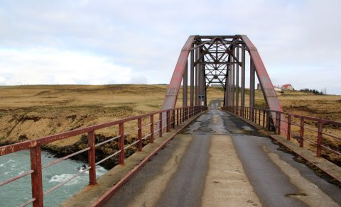Gamla Þjórsárbrúin. Mynd: SBS